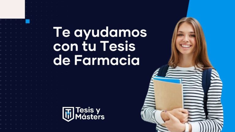 Te ayudamos con tu tesis de farmacia