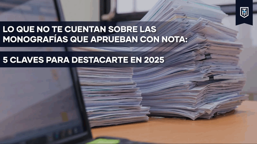 Monografías que aprueban con nota: claves y consejos prácticos para destacar en 2025.
