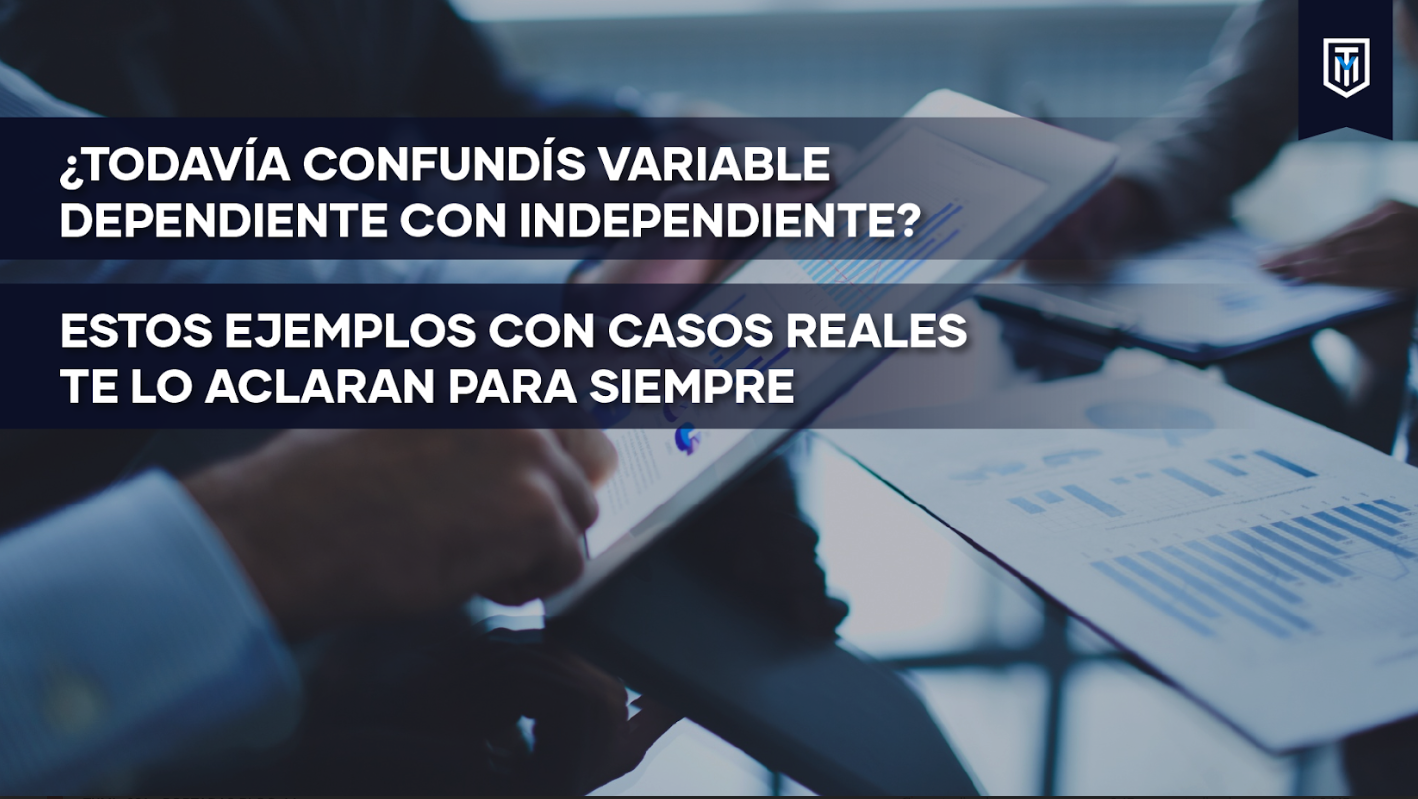 Mensaje “Los mejores ejemplos de variables dependiente e independiente para tu tesis”.