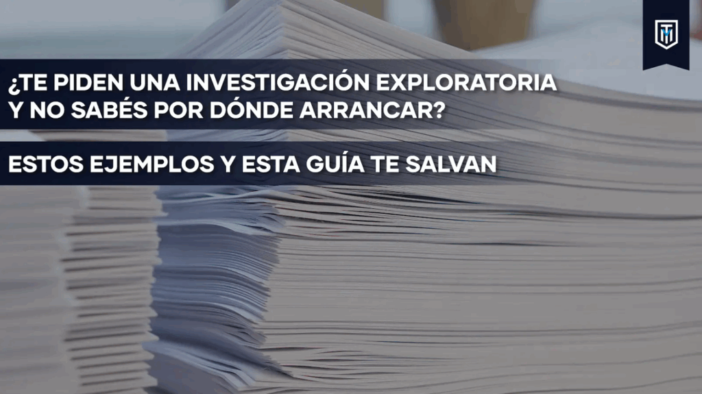 Ejemplos de investigación exploratoria para iniciar una tesis con claridad y enfoque académico.