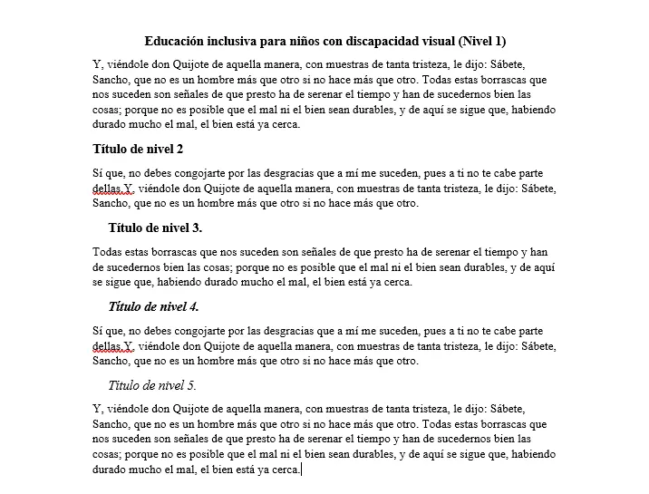 Títulos y subtítulos