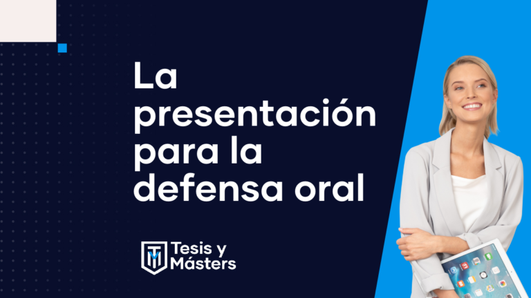 La presentación para la defensa oral